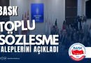 8. Dönem Toplu Sözleşme Taleplerimiz…