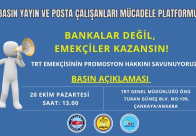 TRT Çalışanlarının Promosyonu İçin Alanlardayız…